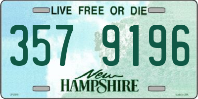 NH license plate 3579196