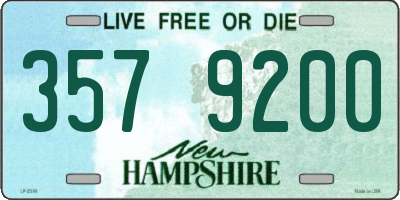 NH license plate 3579200