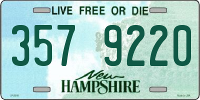 NH license plate 3579220