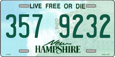 NH license plate 3579232