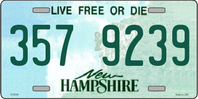 NH license plate 3579239