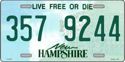 NH license plate 3579244