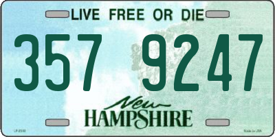 NH license plate 3579247