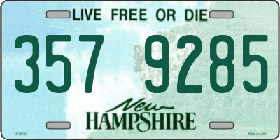 NH license plate 3579285
