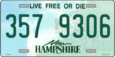 NH license plate 3579306