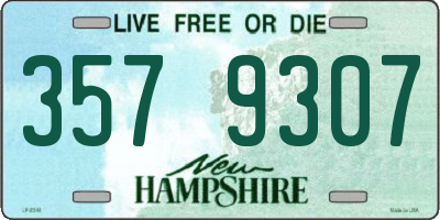 NH license plate 3579307