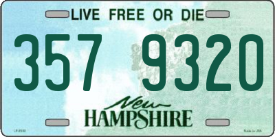 NH license plate 3579320