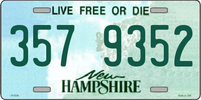 NH license plate 3579352
