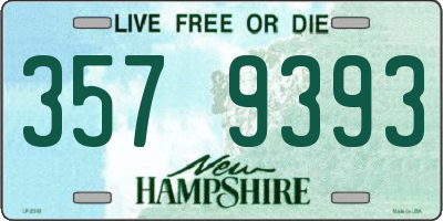 NH license plate 3579393
