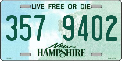 NH license plate 3579402