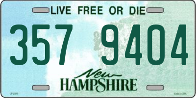 NH license plate 3579404