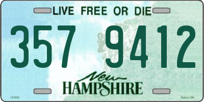 NH license plate 3579412