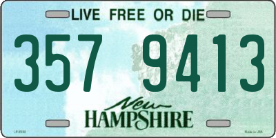 NH license plate 3579413