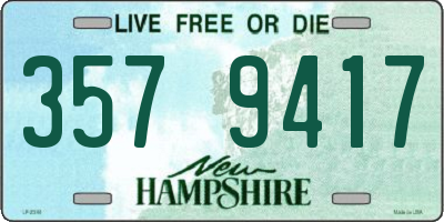 NH license plate 3579417