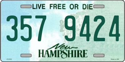 NH license plate 3579424