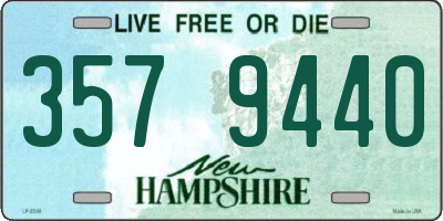 NH license plate 3579440