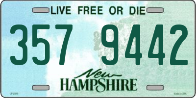 NH license plate 3579442