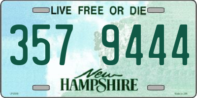 NH license plate 3579444