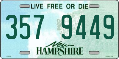 NH license plate 3579449