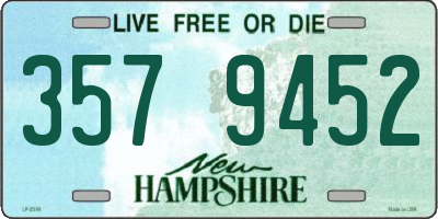 NH license plate 3579452