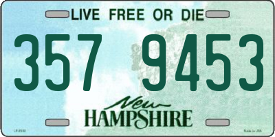 NH license plate 3579453