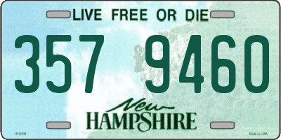 NH license plate 3579460