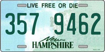 NH license plate 3579462