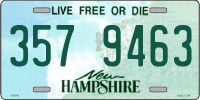 NH license plate 3579463