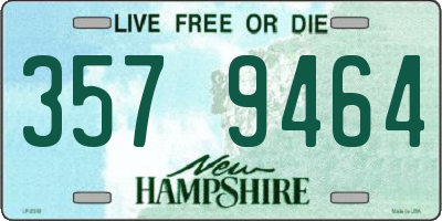 NH license plate 3579464