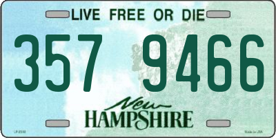 NH license plate 3579466