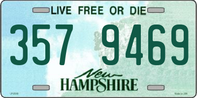 NH license plate 3579469