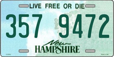 NH license plate 3579472