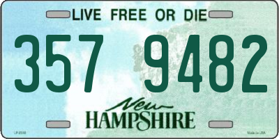 NH license plate 3579482