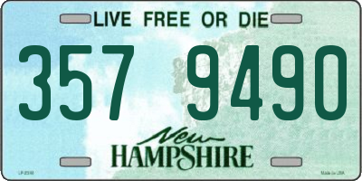 NH license plate 3579490