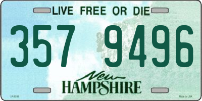 NH license plate 3579496