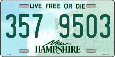 NH license plate 3579503