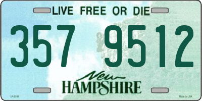 NH license plate 3579512