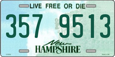 NH license plate 3579513