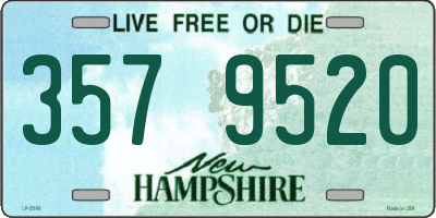 NH license plate 3579520