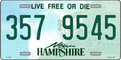 NH license plate 3579545