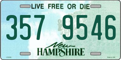 NH license plate 3579546