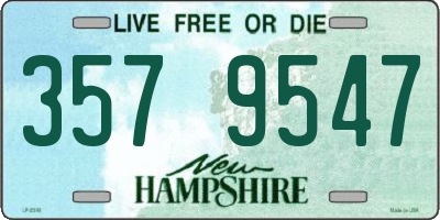 NH license plate 3579547