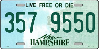 NH license plate 3579550