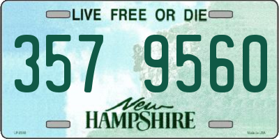 NH license plate 3579560
