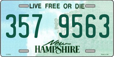 NH license plate 3579563