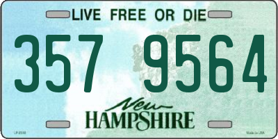 NH license plate 3579564