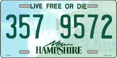 NH license plate 3579572