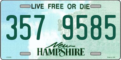 NH license plate 3579585