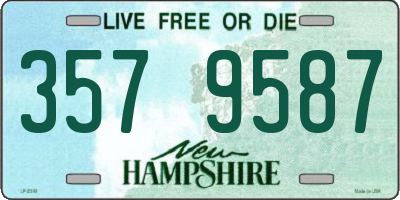 NH license plate 3579587