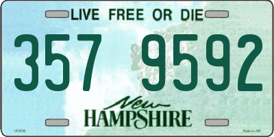 NH license plate 3579592